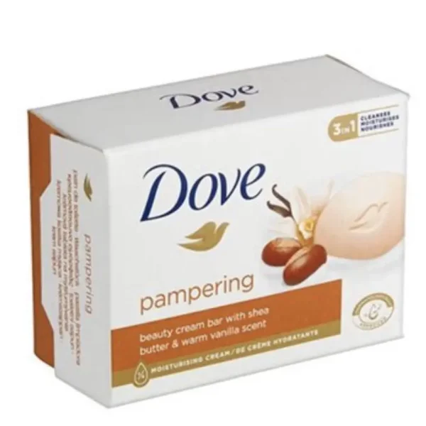 DOVE | 3-in-1 Pampering Beauty Cream Bar with Shea Butter And Warm Vanilla Scent | 360g