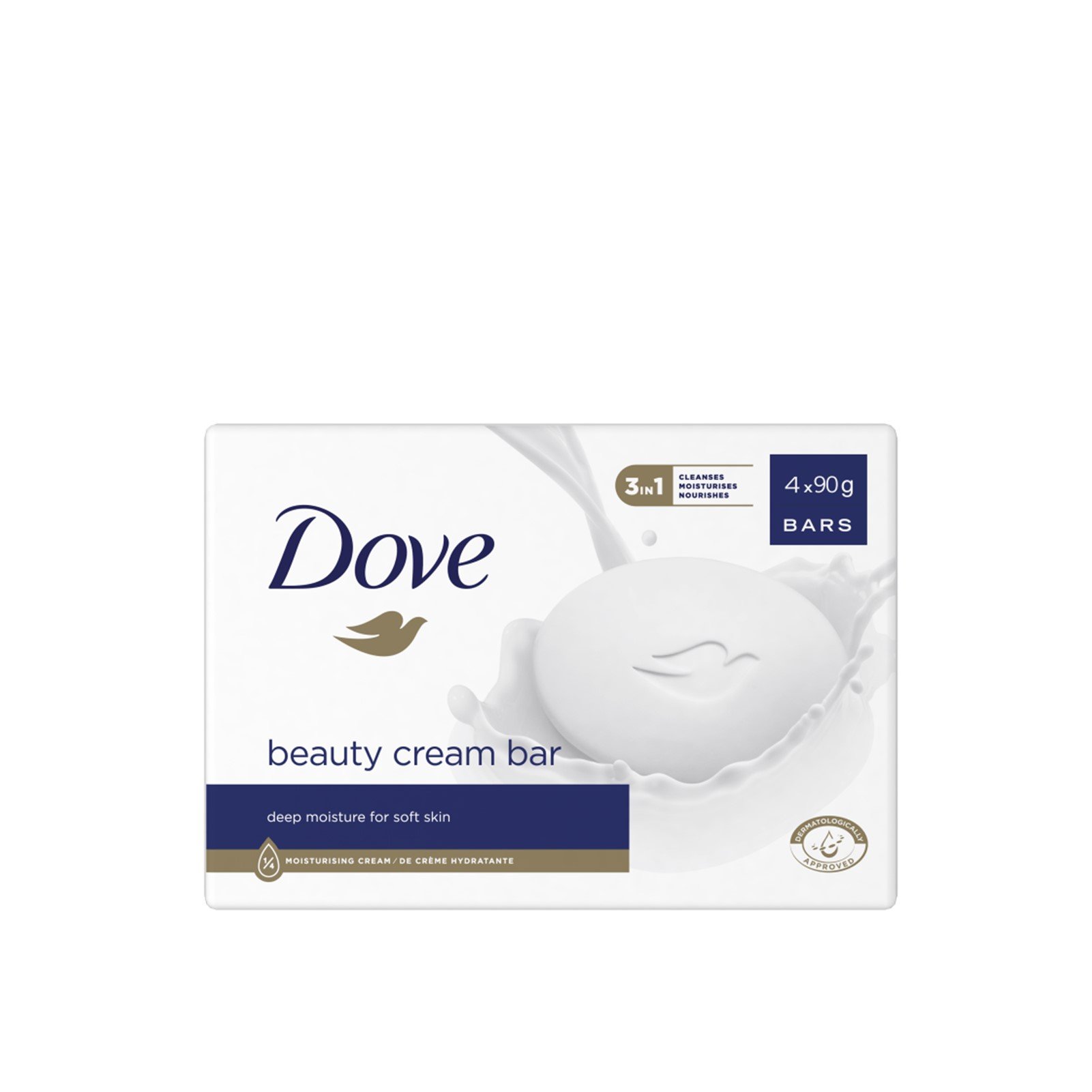 SKN0008 DOVE | 3-in-1 Original Beauty Cream Bar Moisture (90gx4) | 360g - Image 1