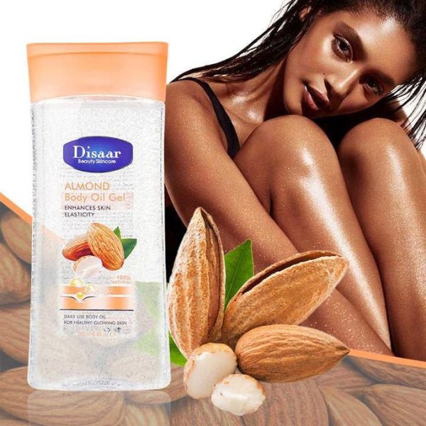 Disaar | Almond Body Oil Gel (Enhances Skin Elasticity) | 200ml