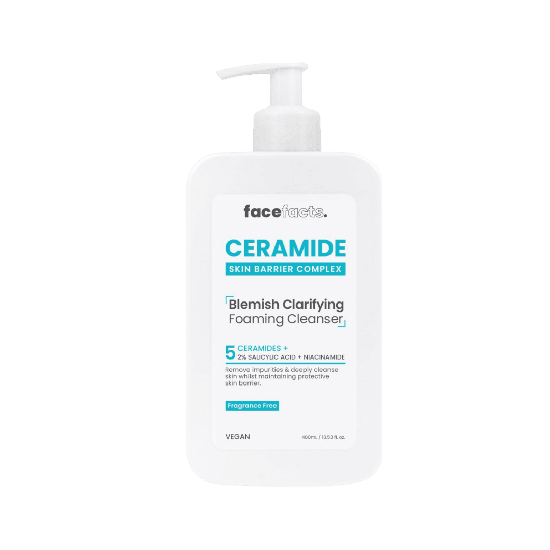 SKN0068 FACE FACTS | Ceramide Blemish Clarifying Foaming Cleanser | 400ml - Image 1