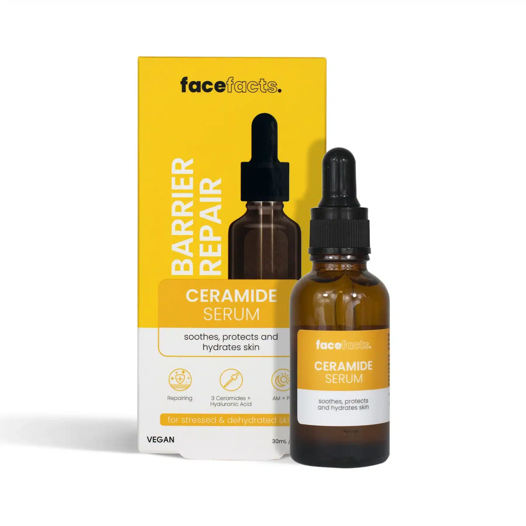 SKN0075 FACE FACTS | Nourish & Restore Ceramide Facial Serum | 30ml - Image 1