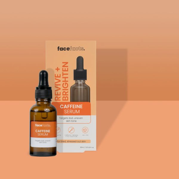 FACE FACTS | Revive & Brighten Energising Caffeine Facial Serum | 30ml
