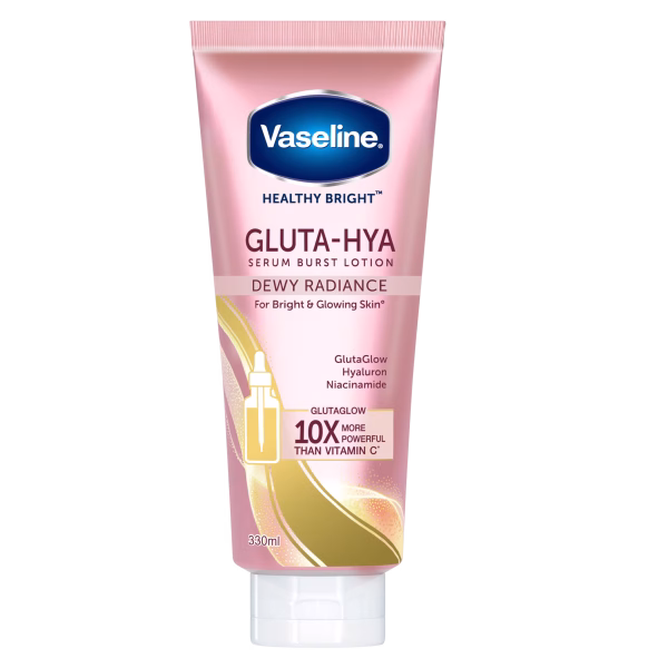 VASELINE | Gluta-Hya Serum Dewey Radiance 10X Burst Lotion | 330ml
