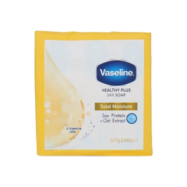 VASELINE | Healthy Plus Bar Soap Soy Protein + Oat Extract ( Total Moisture)| 75g
