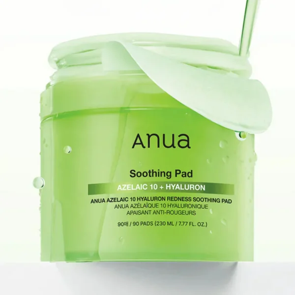 The Anua Azelaic 10 Hyaluron Redness Soothing Pad (90 pads/230ml)